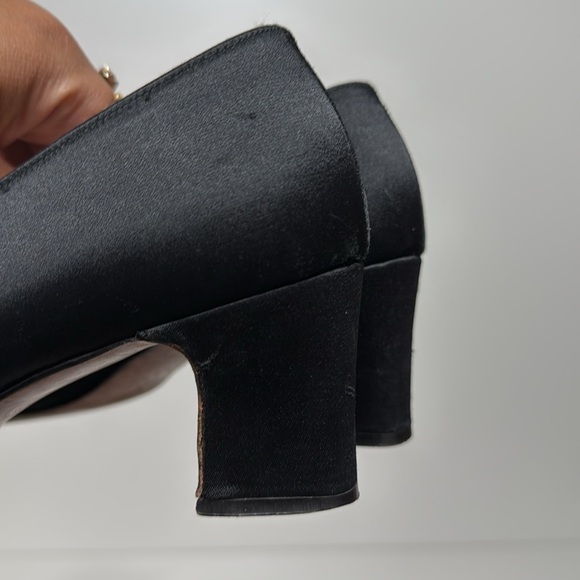 Vintage Rare Del Arte Shoes Satin Ballet Style Heels - Picture 15 of 17